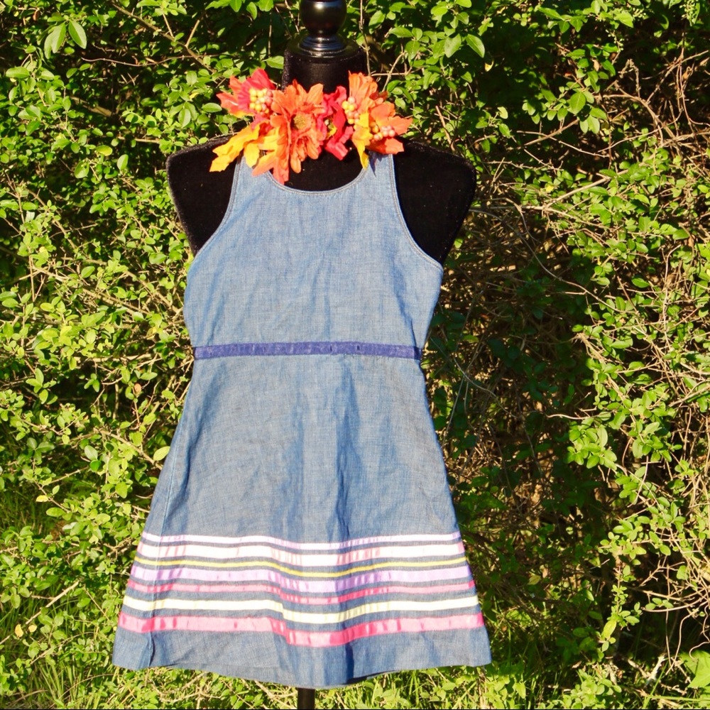Blue Jean Halter Dress